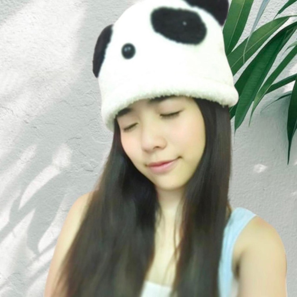 Y2K Panda Versatile Fluffy Pure Fleece Cute Hat One Size!! 🐼